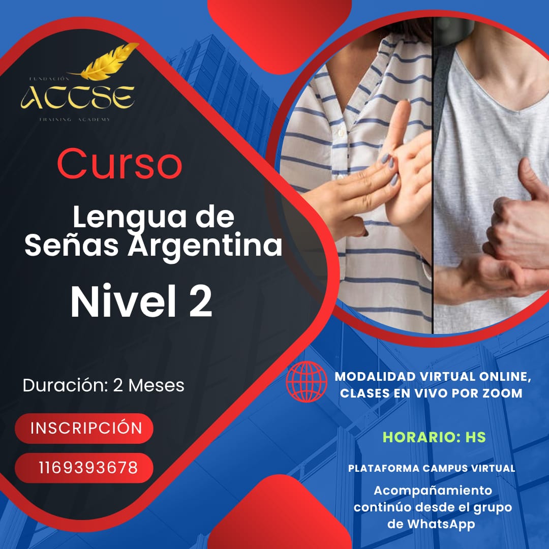 Curso de Lengua de Señas Argentina Nivel 2